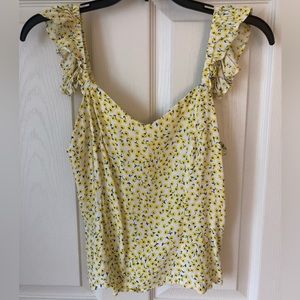 Summery, floral H&M top, size (S)